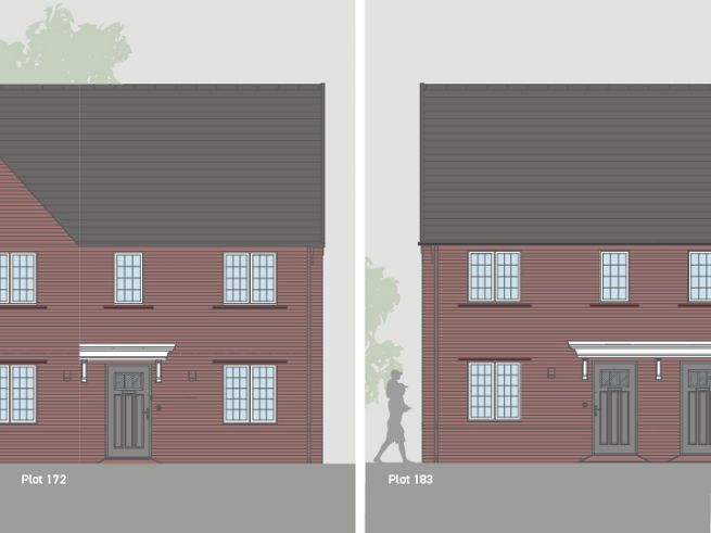3 bedroom houses - artist's impression subject to change